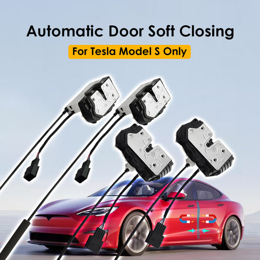 VJOYCAR 2024 Newest Model S Soft Closing Smart Auto Electric Suction Soft Close Door for Tesla 4-Door