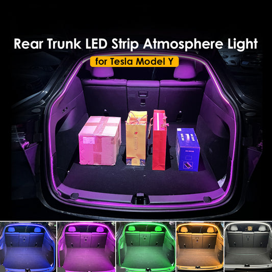 China Top Quality Auto On/Off Rear Trunk LED Strip Atmosphere Light for Tesla Model Y Model Y Juniper