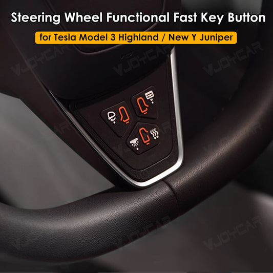 For Tesla Model 3 Highland 2024+ Steering Wheel Fast Operation Button Physical Key Knob Model Y Juniper
