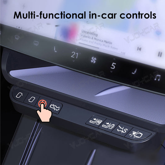 Smart Physic Button Key Commander for Tesla Model Y Model 3 Highland Center Screen Storage Box Wireless Control Buttons Car Door Seat