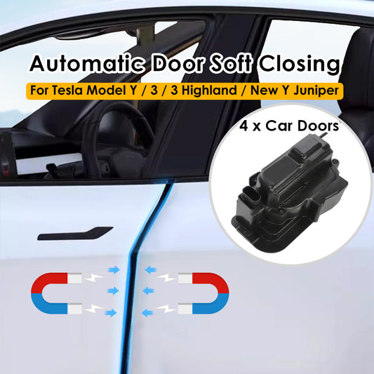 VJOYCAR Smart Anti Pinch Electric Suction Door Lock Closing Opening Auto Soft Close Door for Tesla Model Y Juniper Model 3 Highland
