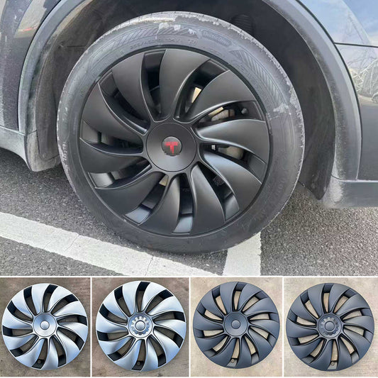 for Tesla Model Y Juniper Hubcap 19inch Whirlwind Style Wheel Cover Protector