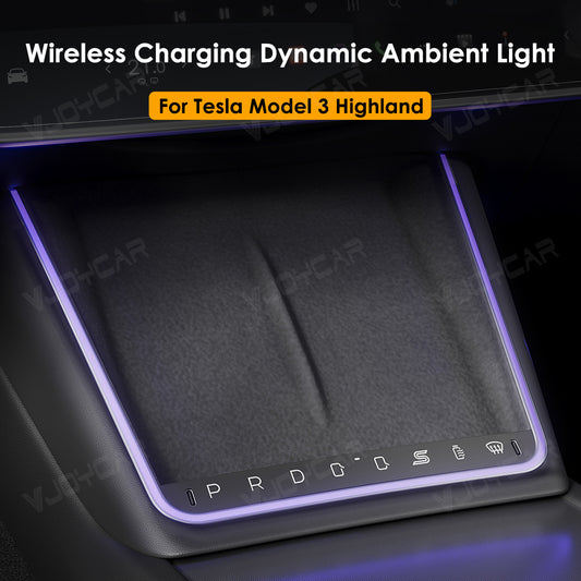 for Tesla Model 3 Highland Center Console Command Button Physical Key With LED Lights Type-C Fast Charger