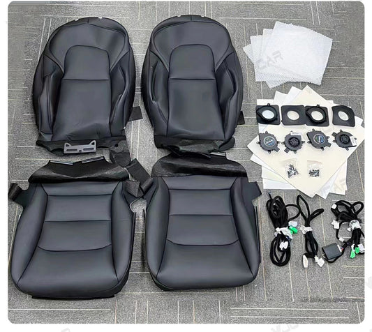 Tesla Ventilated Seat Big Screen Panel Control Original Ge Leather Black Cover Cushion for Tesla Model 3 Model Y