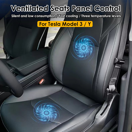 Tesla Ventilated Seat Big Screen Panel Control Original Ge Leather Black Cover Cushion for Tesla Model 3 Model Y