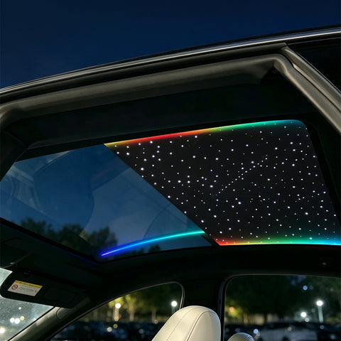 for Tesla Model S Auto Electric Sunshade Roof Starry Shade