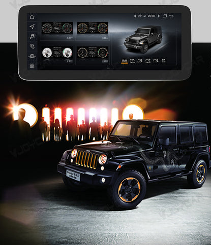 Digital Dashboard Display LED Cluster Instrument Screen Upgrade for Jeep Wrangler 2011-2018 Off-road CockPit Speedometer