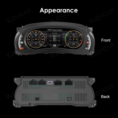 Digital Dashboard Display LED Cluster Instrument Screen Upgrade for Jeep Wrangler 2011-2018 Off-road CockPit Speedometer