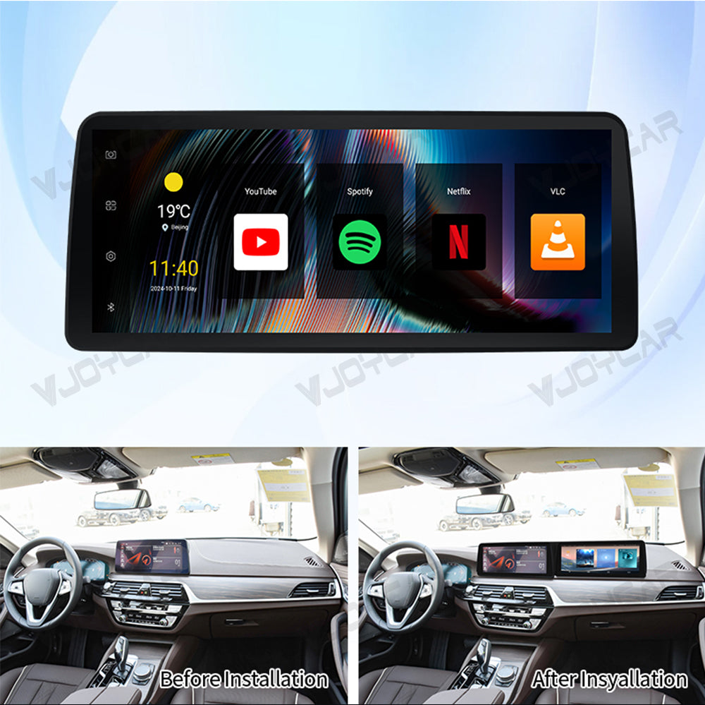 12.3" For 2021 2022 2023 BMW X5 Passenger Entertainment Display Touch Screen Car Android Multimedia Game Player Movie Camping Long Travel