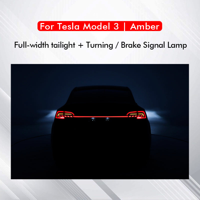 for Tesla Model Y Model 3 Full Width Taillight Rear Lamp Brake Light Turning Signal Lights Model S Style