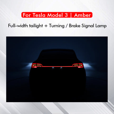 for Tesla Model Y Model 3 Full Width Taillight Rear Lamp Brake Light Turning Signal Lights Model S Style