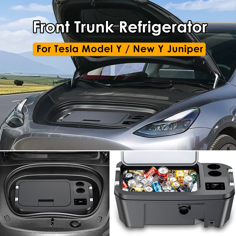 2026 New Tesla Model Y Juniper Front Trunk Refrigerator 20L Fridge Freezer Portable Camping Road Trip Outdoor Travel