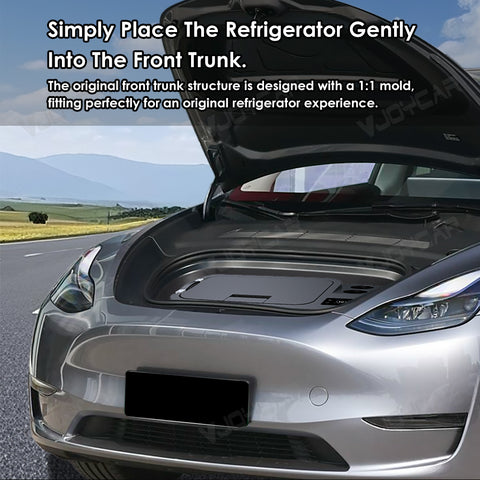 2026 New Tesla Model Y Juniper Front Trunk Refrigerator 20L Fridge Freezer Portable Camping Road Trip Outdoor Travel