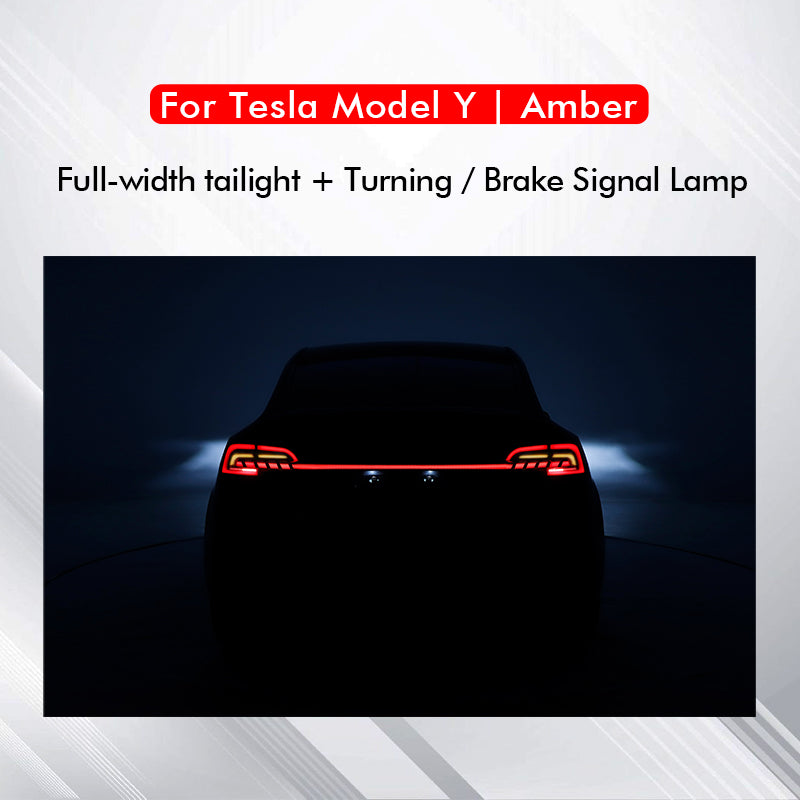 for Tesla Model Y Model 3 Full Width Taillight Rear Lamp Brake Light Turning Signal Lights Model S Style