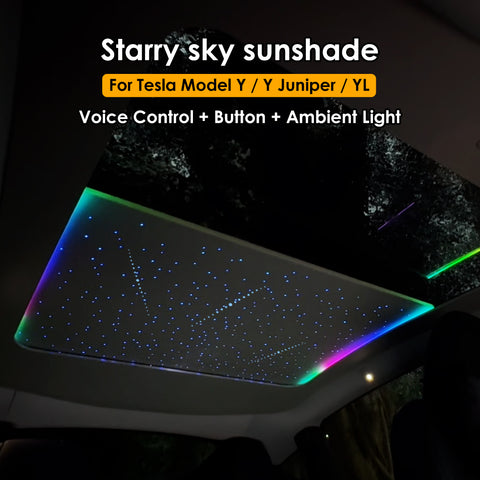 for Tesla Model Y YL Y Juniper Auto Electric Starry Sunshade Roof