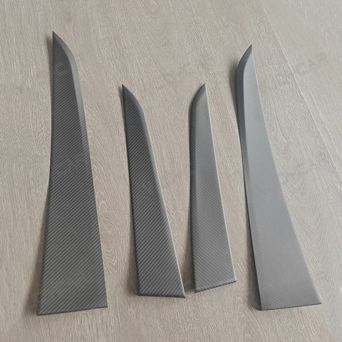 for Tesla Model Y Juniper Real Carbon Fiber Door Armrest Trim Model YL Interior Car Sticker