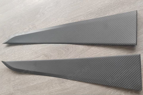 for Tesla Model Y Juniper Real Carbon Fiber Door Armrest Trim Model YL Interior Car Sticker