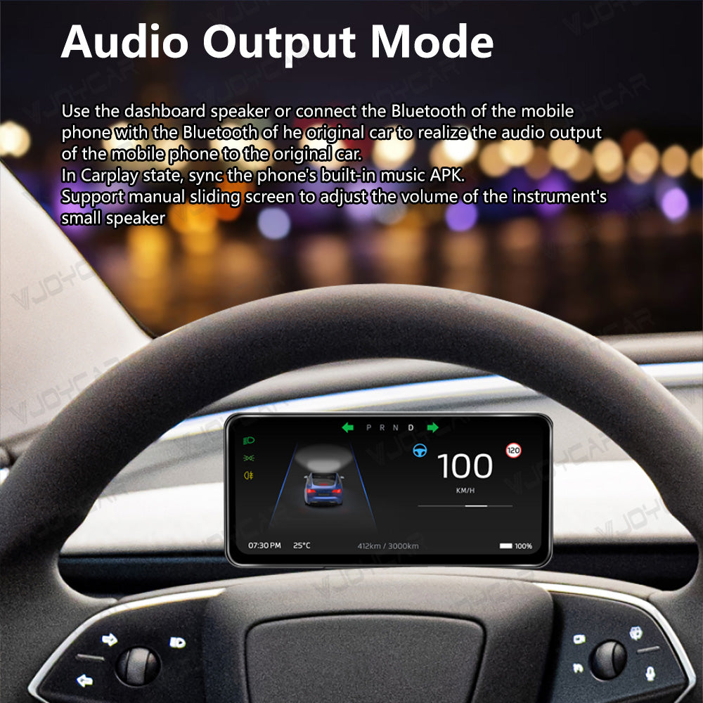 Tablero con pantalla de 6,25 pulgadas y panel de instrumentos con sistema de entretenimiento y navegación GPS, compatible con CarPlay, Android Auto, monitor de punto ciego y cámara frontal opcional