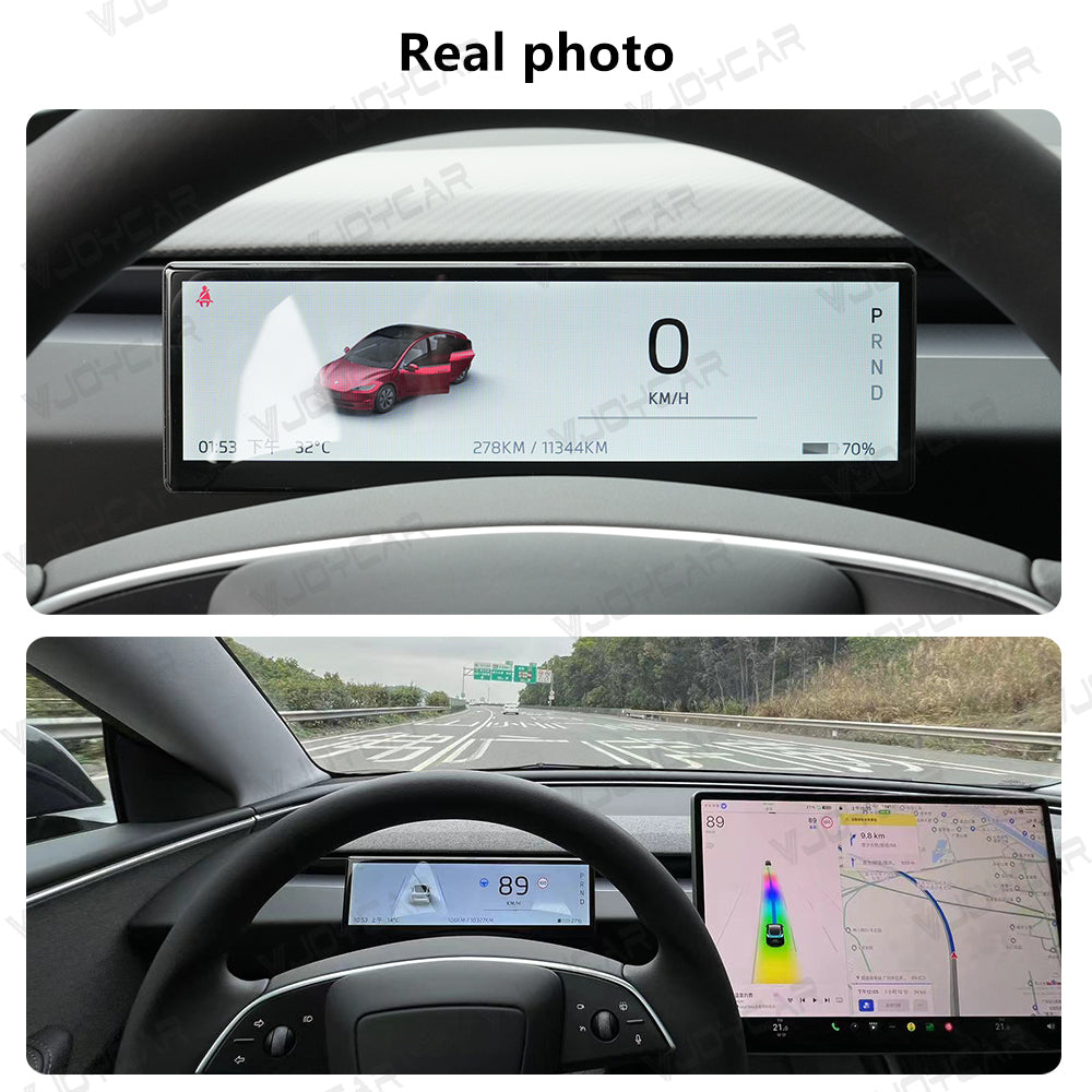 Pantalla de tablero nueva de 8,8 pulgadas para Tesla Model 3 Y compatible con Carplay inalámbrico y Android Auto, monitor de punto ciego, cámara opcional