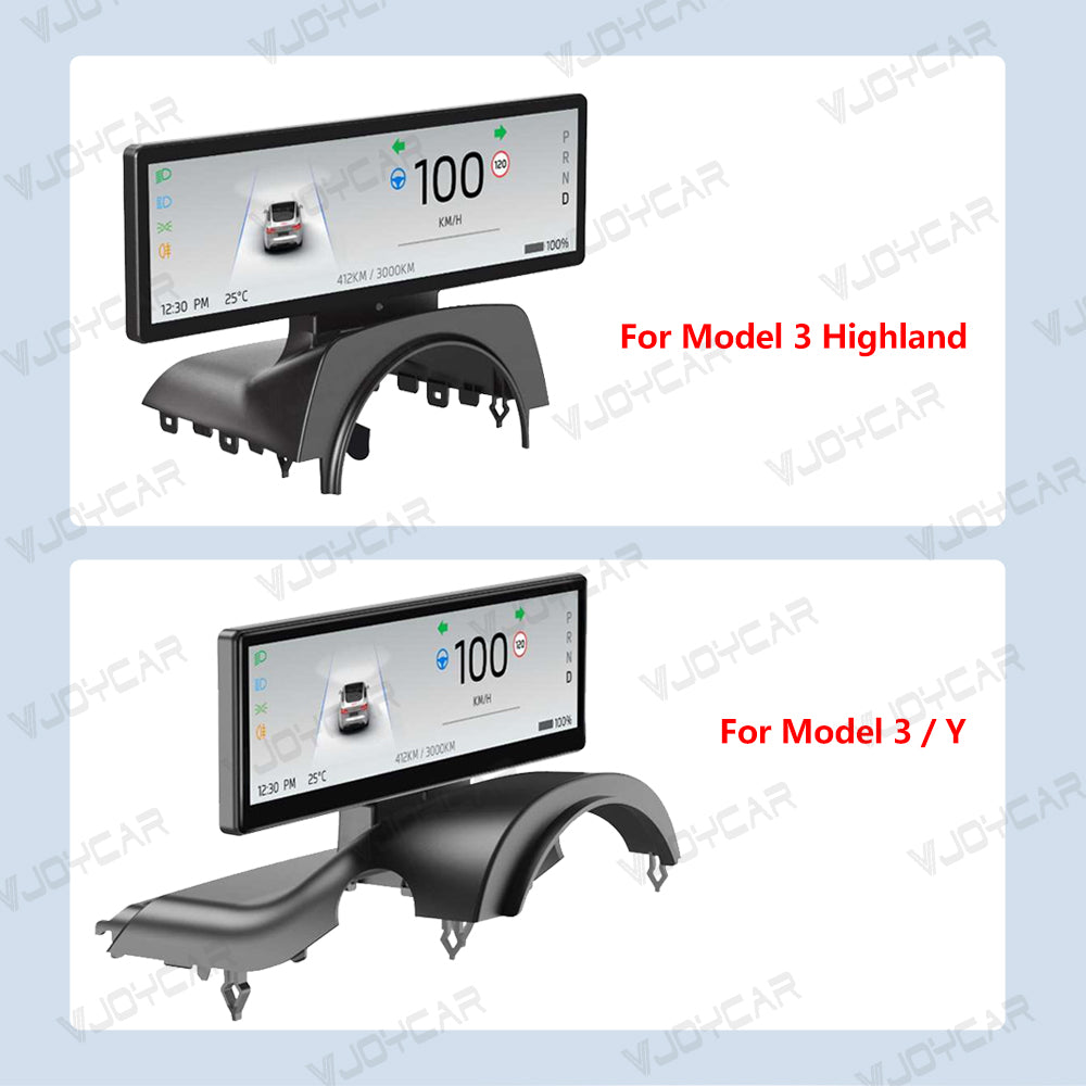 Pantalla de tablero nueva de 8,8 pulgadas para Tesla Model 3 Y compatible con Carplay inalámbrico y Android Auto, monitor de punto ciego, cámara opcional