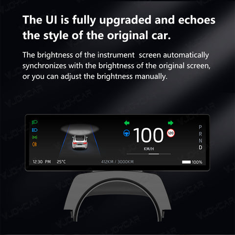 Pantalla de tablero nueva de 8,8 pulgadas para Tesla Model 3 Y compatible con Carplay inalámbrico y Android Auto, monitor de punto ciego, cámara opcional