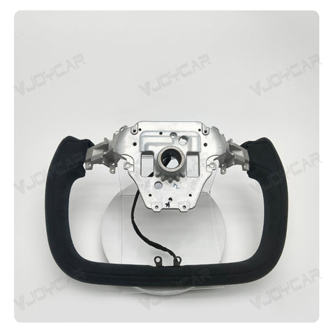 New 2026 Tesla Model Y Juniper Yoke Steering Wheel Custom Italy Alcantara 350mm Retrofit Replacement 2025 2026