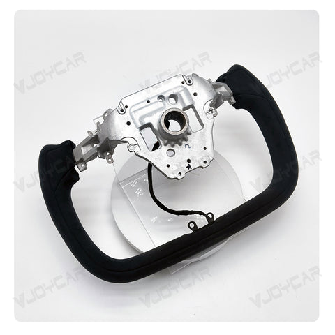 New 2026 Tesla Model Y Juniper Yoke Steering Wheel Custom Italy Alcantara 350mm Retrofit Replacement 2025 2026