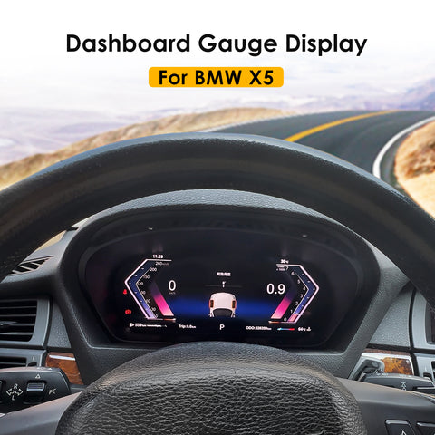 for BMW X5 Digital Speed Display Dashboard Gauge HUD TFT LCD Colorful Screen