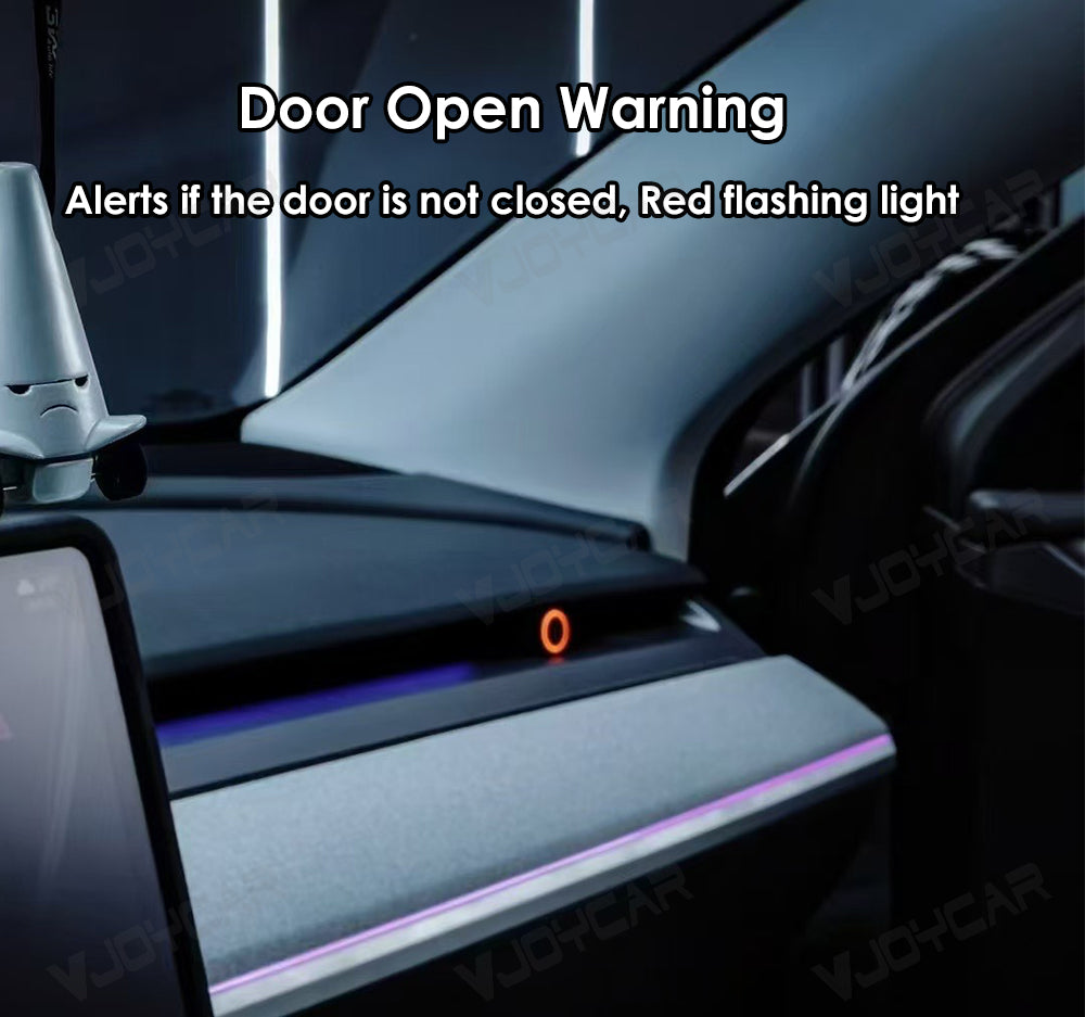 For Tesla Model3 Model Y Blind Spot Warning Easy Install Original Protocol Laser Carving Atmosphere Light