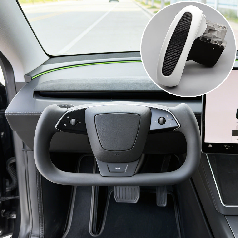 Carbon Fiber Yoke Steering Wheel for Tesla Model Y Juniper YL 3 Highland