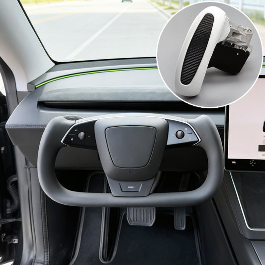Carbon Fiber Yoke Steering Wheel for Tesla Model Y Juniper YL 3 Highland