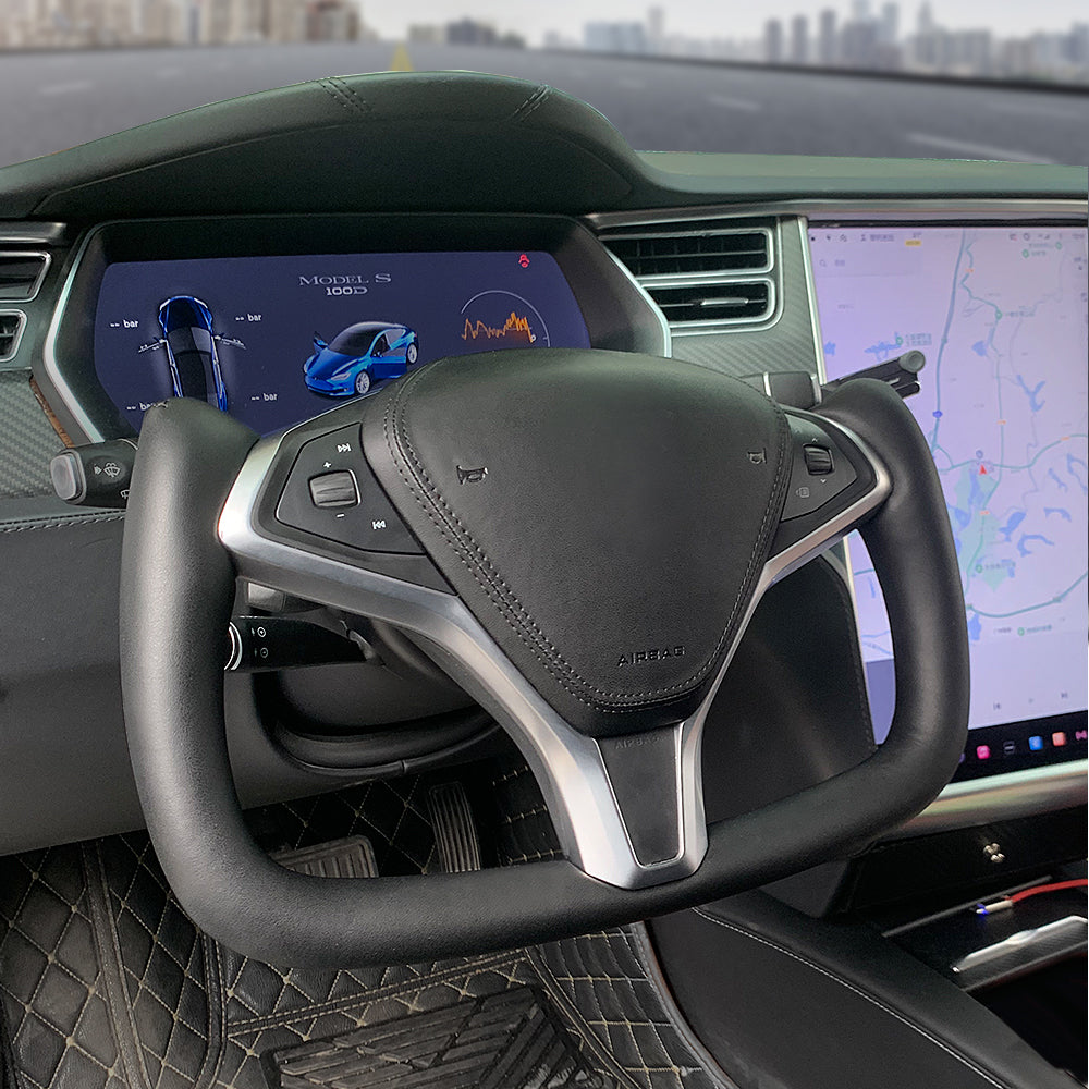 Custom Heating Yoke Steering Wheel for Tesla Model S model X