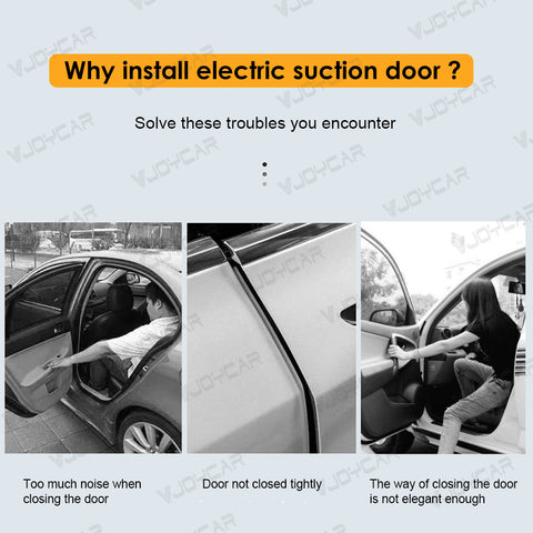 VJOYCAR Smart Anti Pinch Electric Suction Door Lock Closing Opening Auto Soft Close Door for Tesla Model Y Model 3