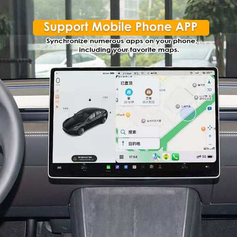 Decoder Box for Tesla Model 3 Model Y Center Control Screen Support Carplay Andriodauto Hicar Google Map Play Music