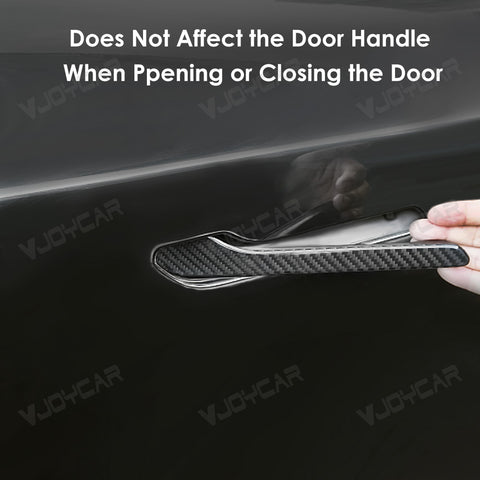 For Tesla Model Y Juniper 3 Highland Real Carbon Fiber Dry Carbon Fibre Door Handle Cover 4 Doors