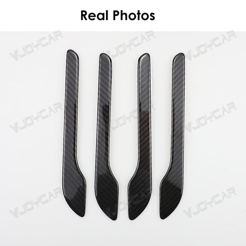 For Tesla Model Y Juniper 3 Highland Real Carbon Fiber Dry Carbon Fibre Door Handle Cover 4 Doors