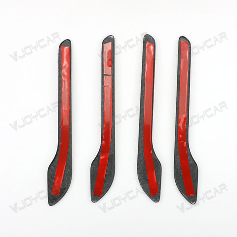 For Tesla Model Y Juniper 3 Highland Real Carbon Fiber Dry Carbon Fibre Door Handle Cover 4 Doors