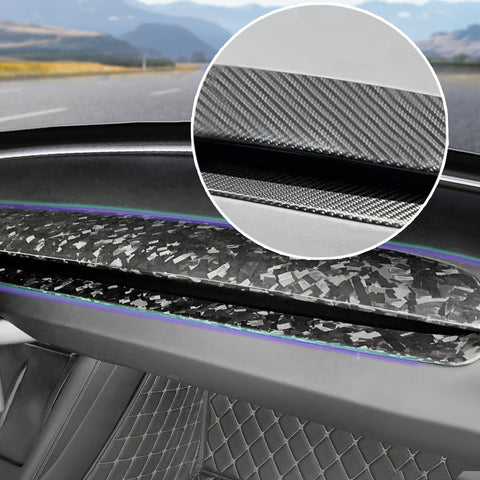 Dry Carbon Fiber Dashboard Panel For Tesla Model 3 Highland