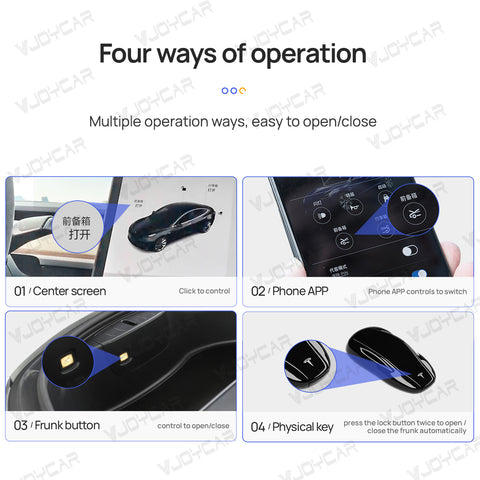 Power Auto Electric Frunk Front Gate For Tesla Model Y 3 X S 3-Highland Automatic Soft Close Open Modified Open Lifting Closer