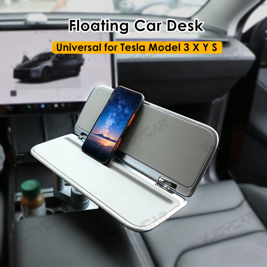 For Tesla FSD Drivers Floating Desk Fold Desktop Easy DIY Install Enjoy Car Life