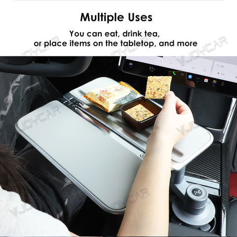 For Tesla FSD Drivers Floating Desk Fold Desktop Easy DIY Install Enjoy Car Life