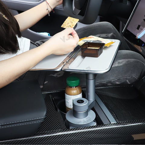 For Tesla FSD Drivers Floating Desk Fold Desktop Easy DIY Install Enjoy Car Life