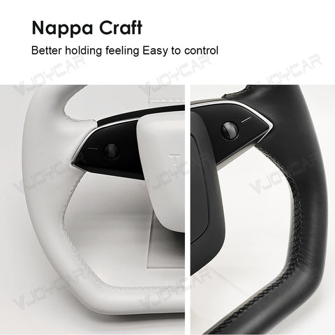 New Tesla Model Y Juniper Model 3 Highland Cybertruck Hexagon Floating Steering Wheel
