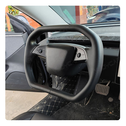 New Tesla Model Y Juniper Model 3 Highland Cybertruck Hexagon Floating Steering Wheel