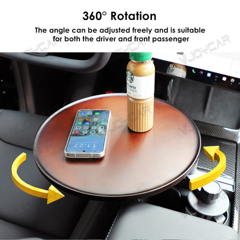For Tesla FSD Drivers Small Wood Desk Easy DIY Install Enjoy Car Life