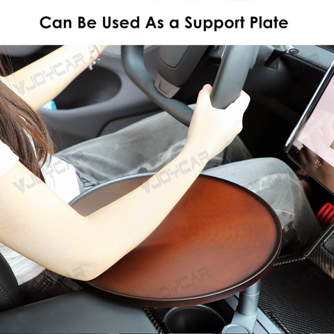 For Tesla FSD Drivers Small Wood Desk Easy DIY Install Enjoy Car Life