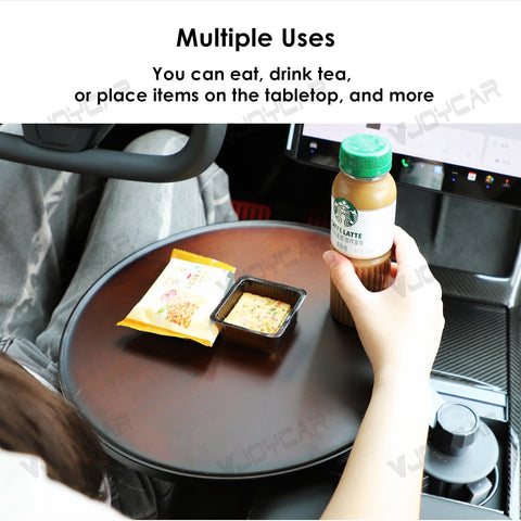 For Tesla FSD Drivers Small Wood Desk Easy DIY Install Enjoy Car Life