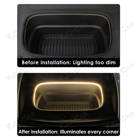 Professional Design for Tesla Model 3 Highland Frunk Ambient Light Updated Slide-on Installation