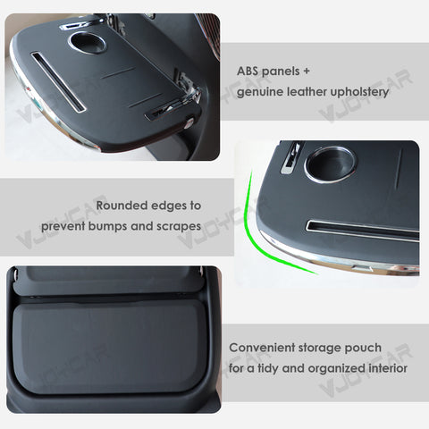 For Tesla Model 3 Y YL Seatback Foldable Table Tray Wireless Charger Phone Slot Cup Holder Blue Ambient Light