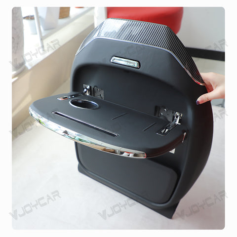 For Tesla Model 3 Y YL Seatback Foldable Table Tray Wireless Charger Phone Slot Cup Holder Blue Ambient Light